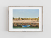 Load image into Gallery viewer, Blue Striped Boat, Beadnell, Northumberland coast
