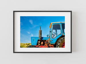 Beadnell Tractor, Northumberland coast, North East England