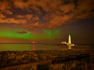 Northern Lights - St Mary's Lighthouse